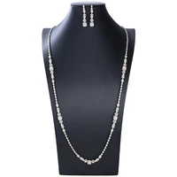 soramoore new luxury cuban link necklace earrings cubic zirconia cz bohemia bracelets for women wedding femme fashion jewelry