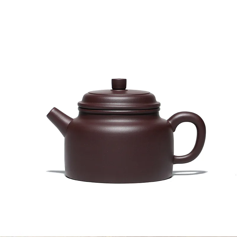 

Yixing purple clay teapot Dezhong teapot raw ore purple clay handmade tea set sand in the rain