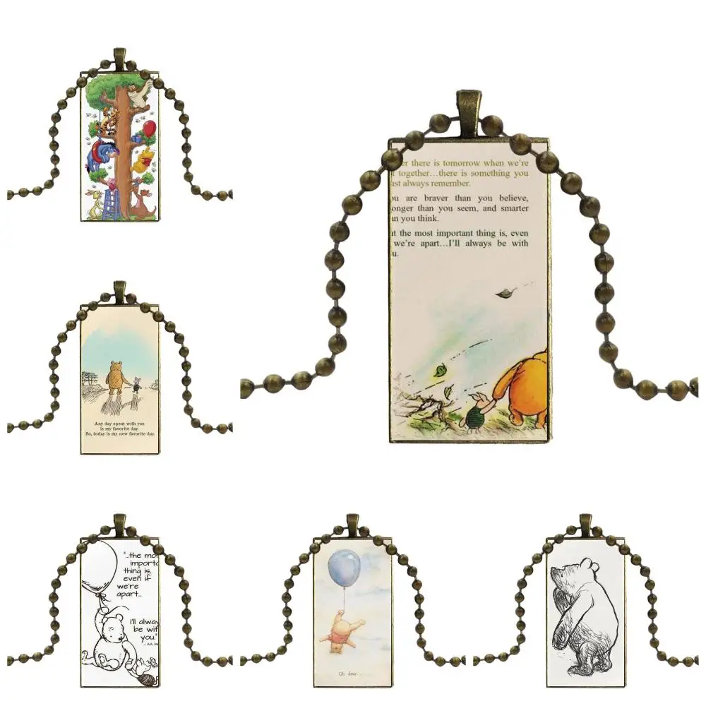 Poohs Венеция Медведь я люблю быть с вами для мужчин женщин бронзовый цвет стекло