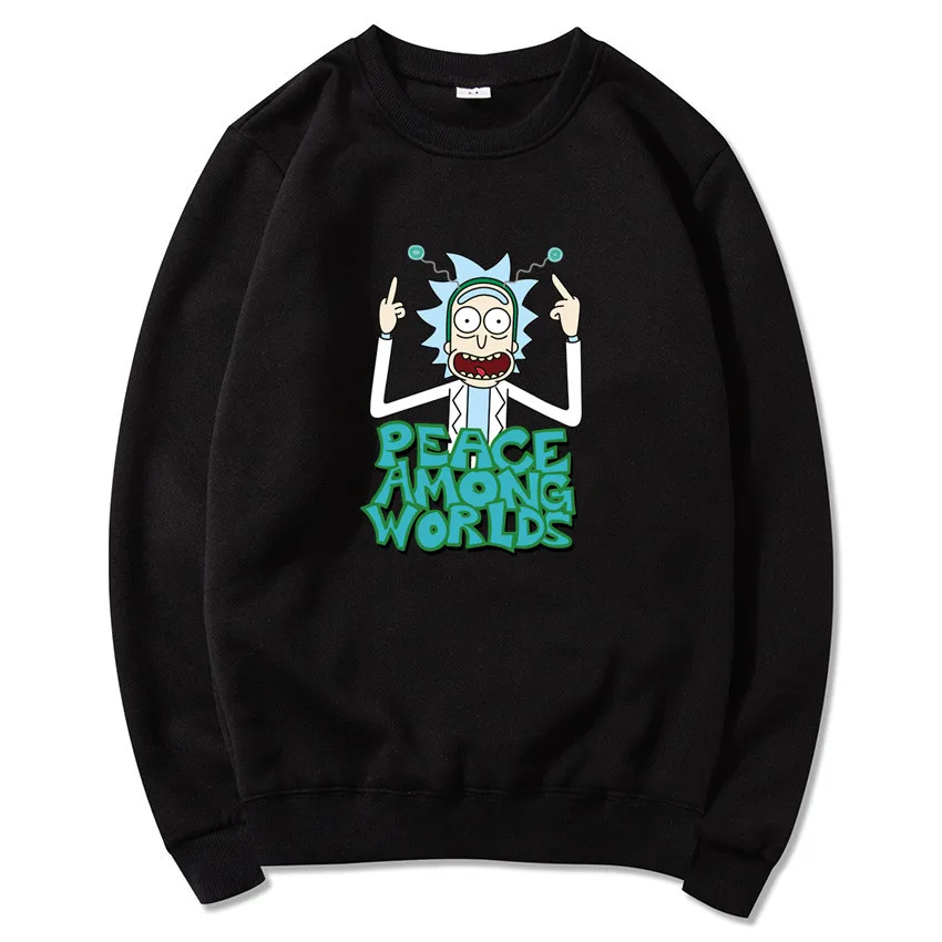 IGGY Новый Рик Морти мужские свитшоты с буквенным принтом Мужские толстовки