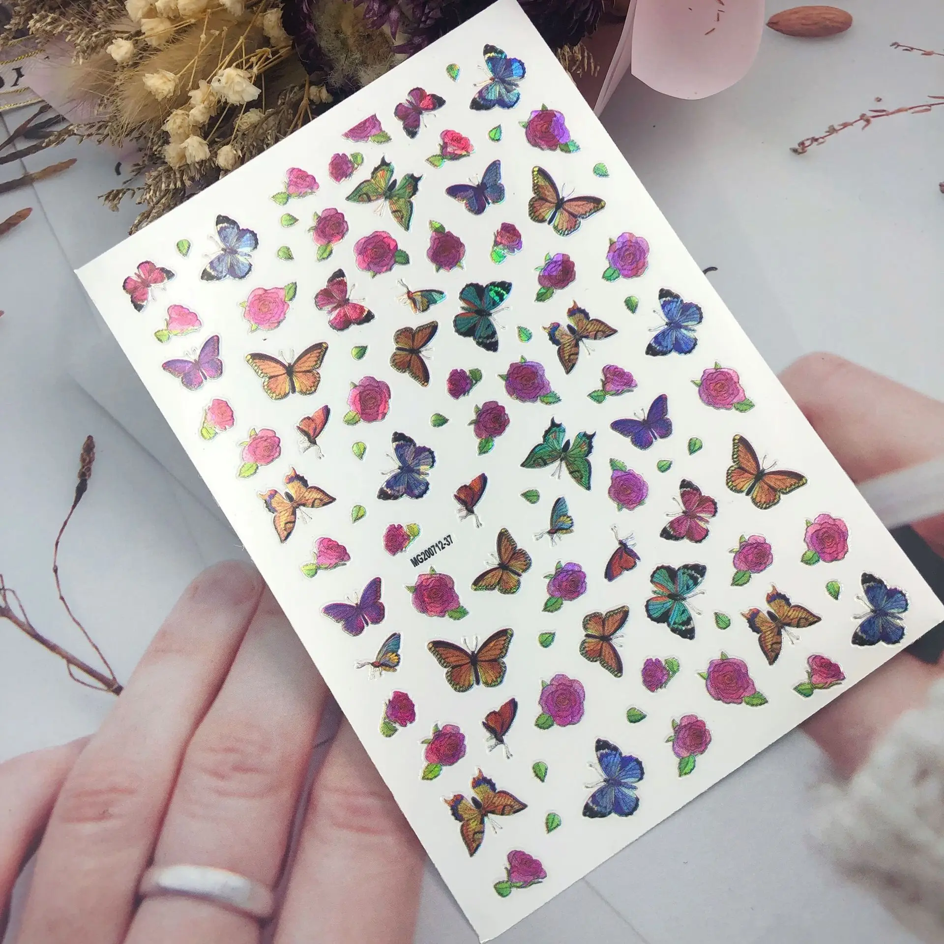 Высококачественные модные горячие продажи 3d DIY наклейки для ногтей в японском