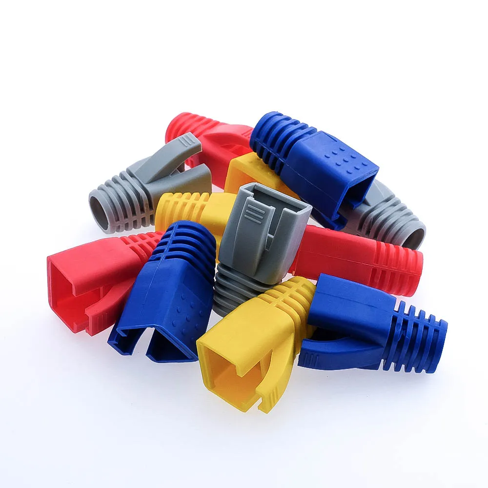 7 мм разъем Cat6 Cat6a Cat5e RJ45 сетевой кабель Ethernet сброс натяжения кабеля штекеры