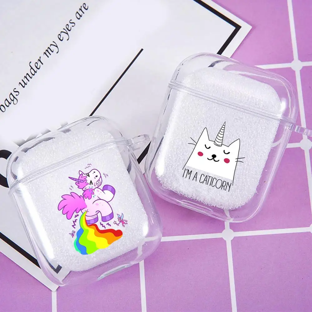 Мягкий силиконовый чехол для Airpods Pro 2 1 прозрачный беспроводных наушников с