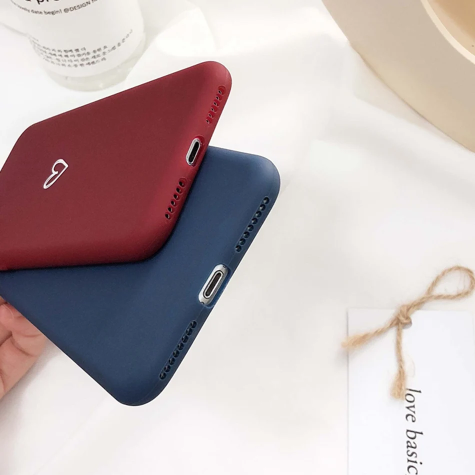 For OPPO F9 F5 Case Love Heart Print Back Cover A3S A5 R17 R15 Pro A83 A59 A37 A39 Retro Lovely Matte Soft TPU Cases |