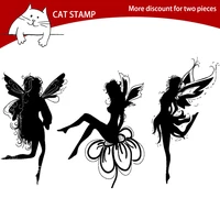 dancing fairy clear stamps for scrapbooking card making photo album silicone stamp diy decorative crafts