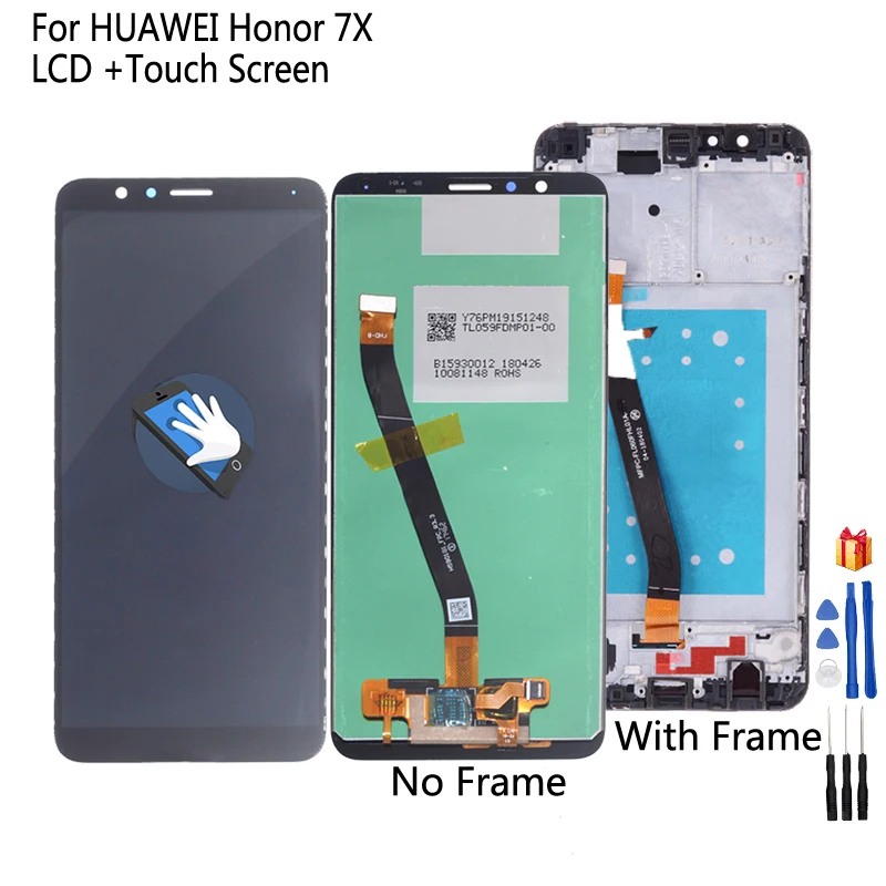 

ЖК-дисплей для Huawei Honor 7X с сенсорным экраном и дигитайзером в сборе для Honor7X BND-AL10/L22, запчасти для ремонта ЖК-дисплея, бесплатные инструменты