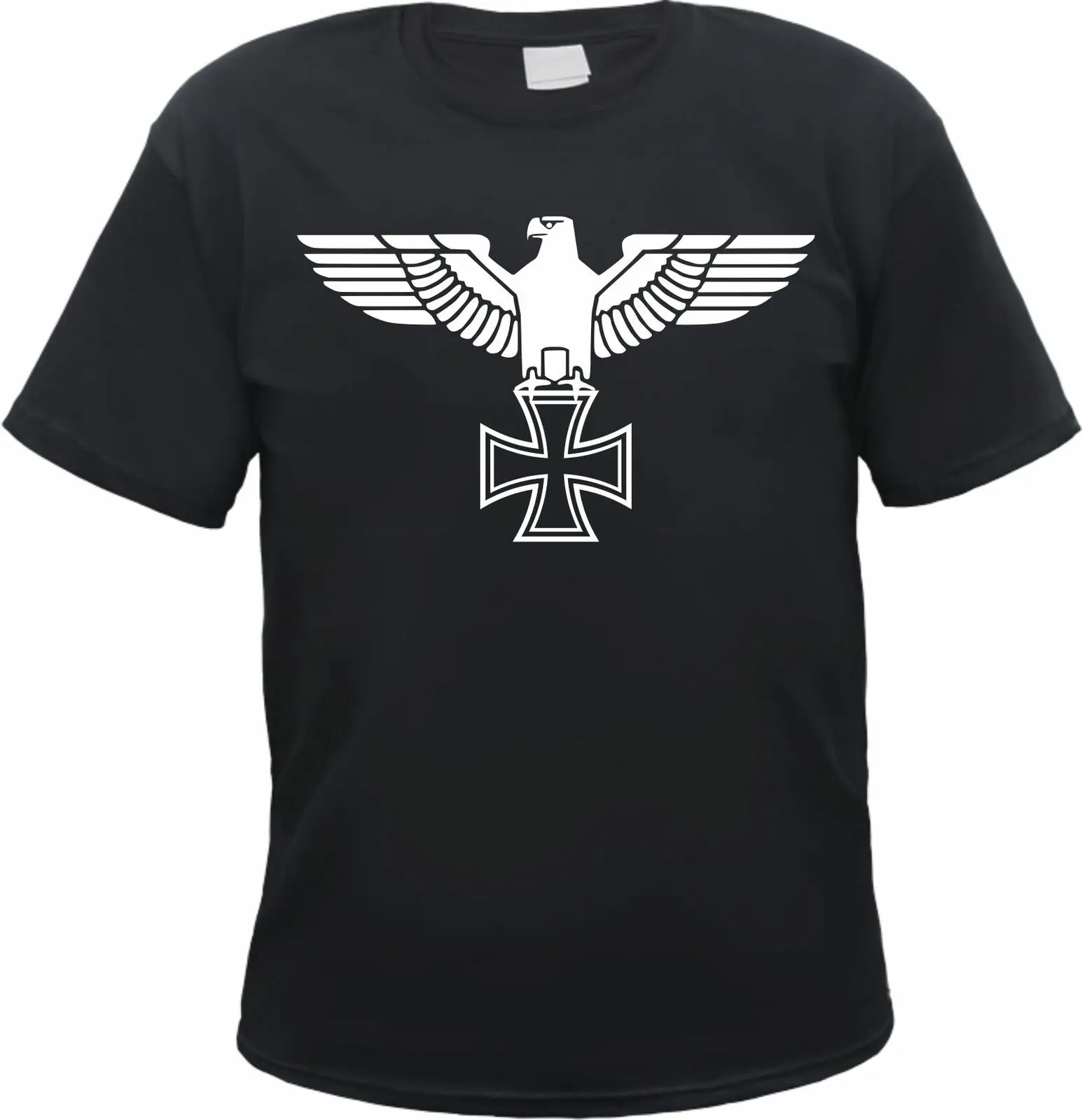 Футболка Imperial Eagle-Железный крест-S до 3XL-черный/белый-Железный крест | Мужская