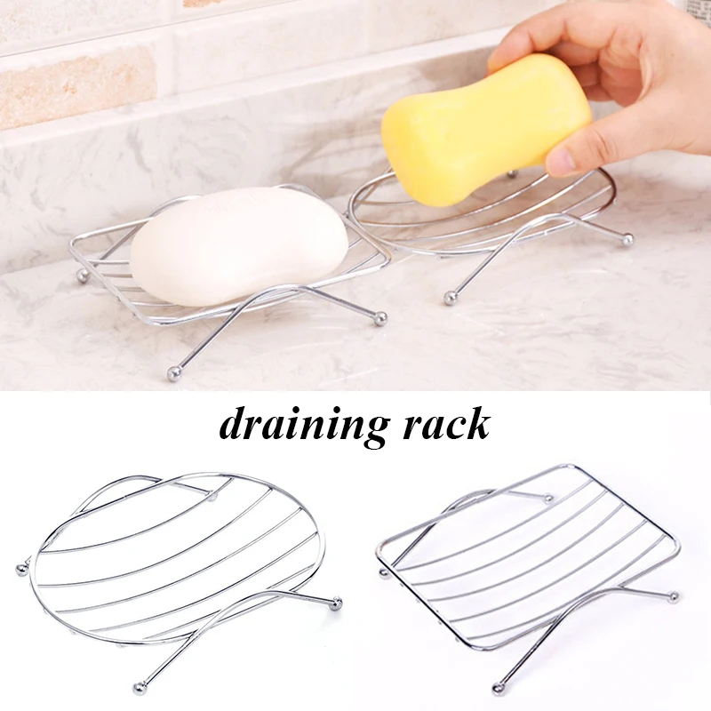 

Stainless Steel Soap Dishes Rust-resistant Saver Basket for Bathroom Toilet Shower Soap Holder Case Brand Bathroom Accessories