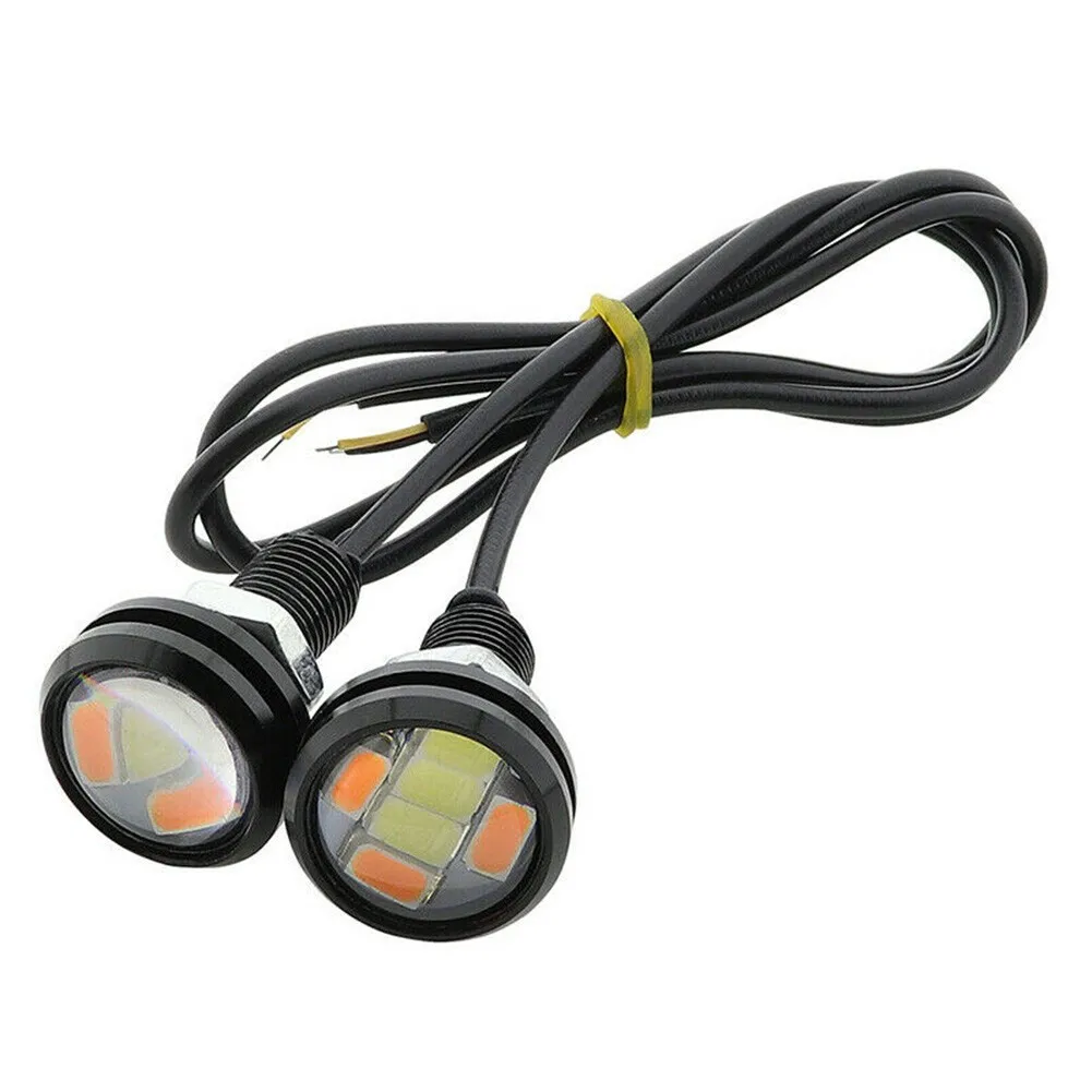 

LED Tail Lamp Reversing 23mm 6 SMD 5730 Chip Amber/White Daytime Running Light