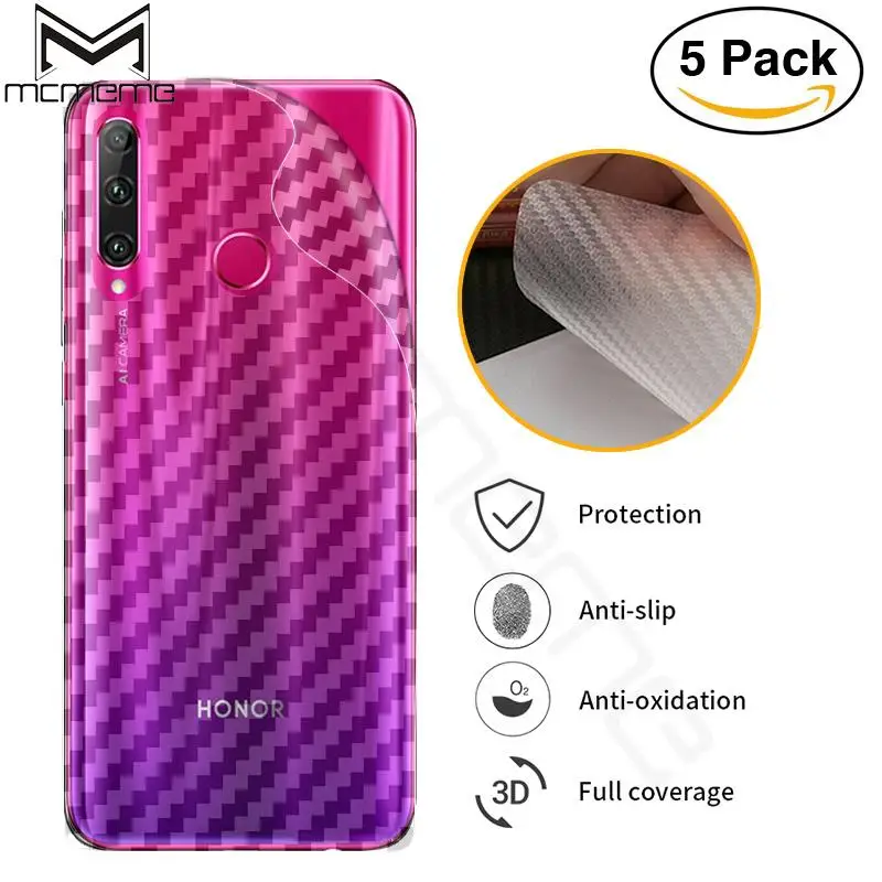 3D углеродное волокно Защитная пленка для задней панели huawei Honor 10i 20i наклейка 10 i 20