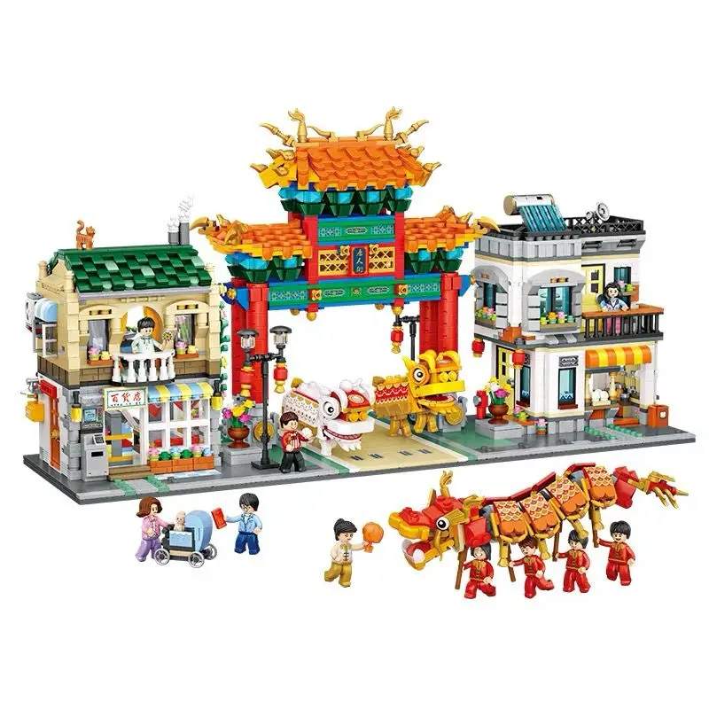 Лоз мини-блоки китайского Строительные кирпичи мировая архитектура модель