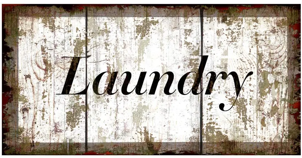 

Original Retro Design Imitation Wood Board Tin Metal Signs Wall Art Thick Tinplate Print Poster Wall Decoration for Laundry