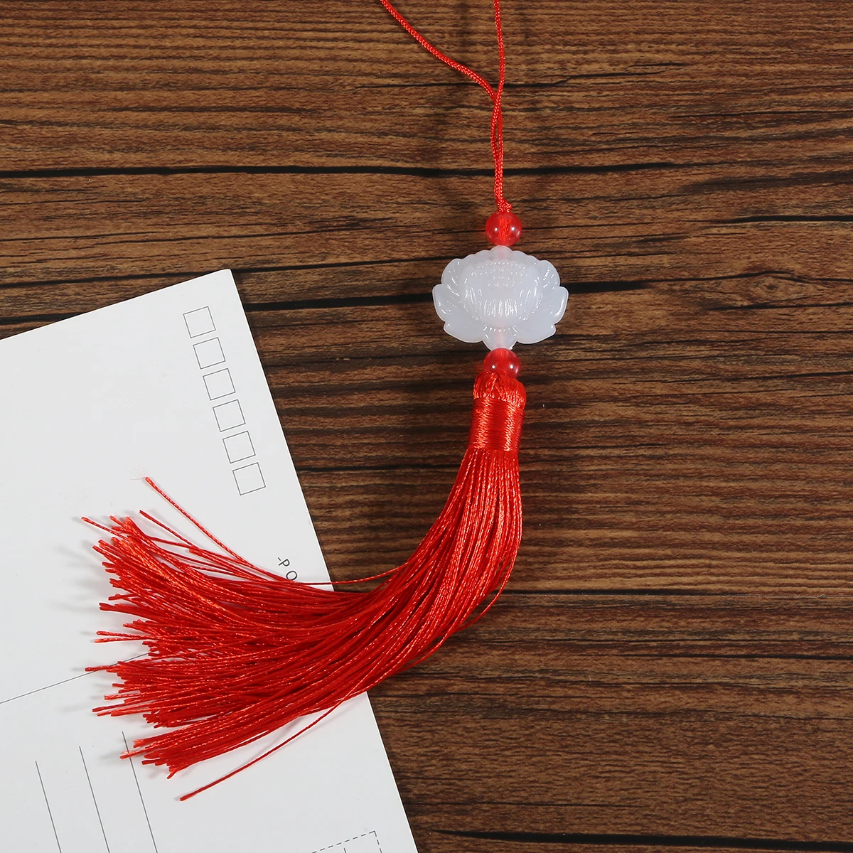 Многоцветный белый нефритовый Лотос кисточки DIY Ювелирные изделия занавес