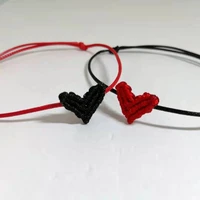 handmade heart bracelets for girl jewellery women men jewelry childs kids gift simple bangle couple friends wholesale