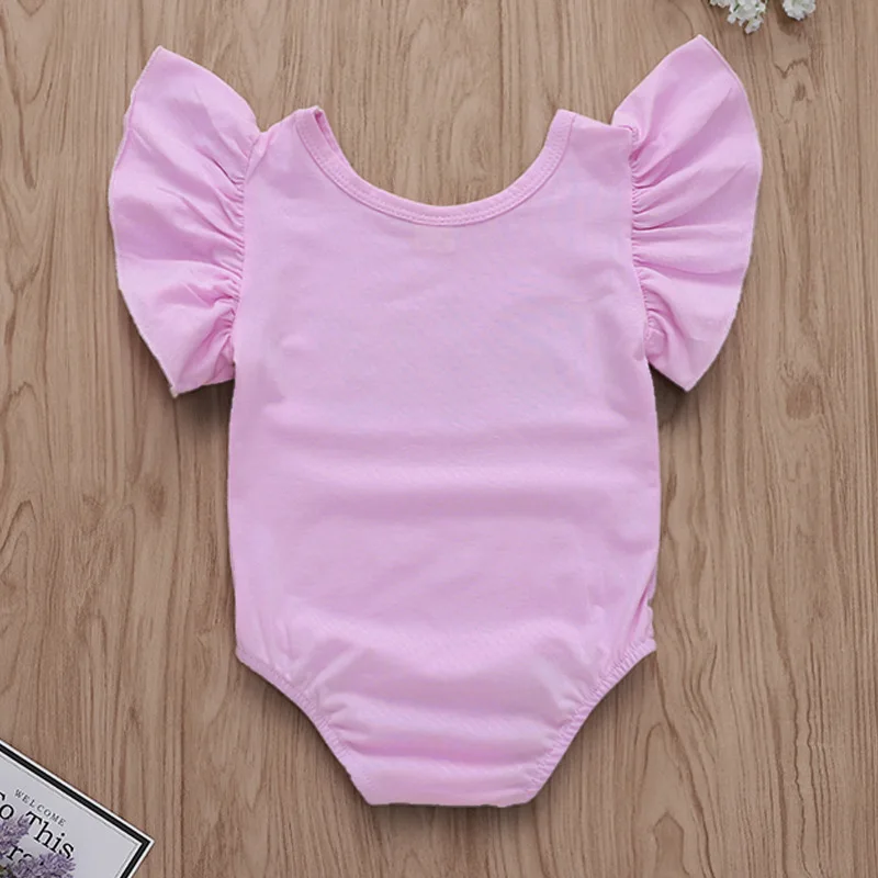 Наряд Русалочки для новорожденных девочек розовый топ с рукавами-крылышками и