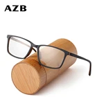 AZB Ретро Винтажные деревянные очки по рецепту для мужчин оптические очки для близорукости оправа для глаз прозрачная оправа для линз компьютерные очки