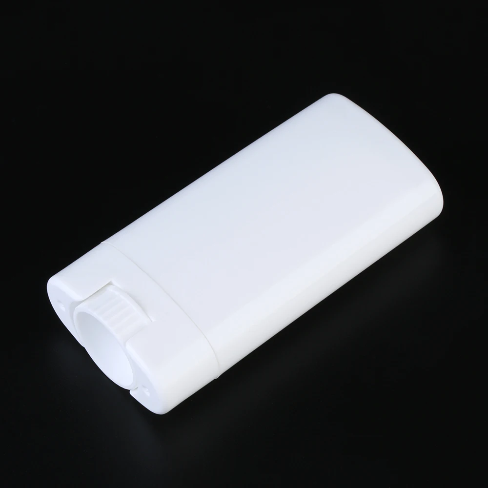 1 шт. прозрачный белый овальный пластиковый бальзам для губ трубки