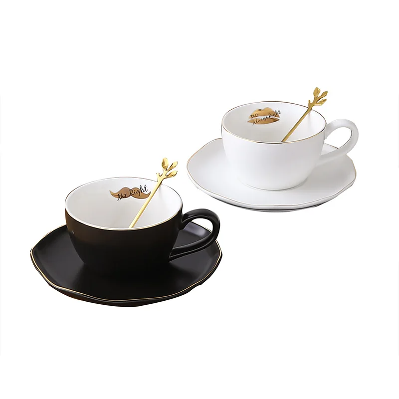 

Pynomwan Light Luxury Coffee Cup Set Ins Creative Office Afternoon Tea Cup Home Oats Breakfast Cup Coffee Cup