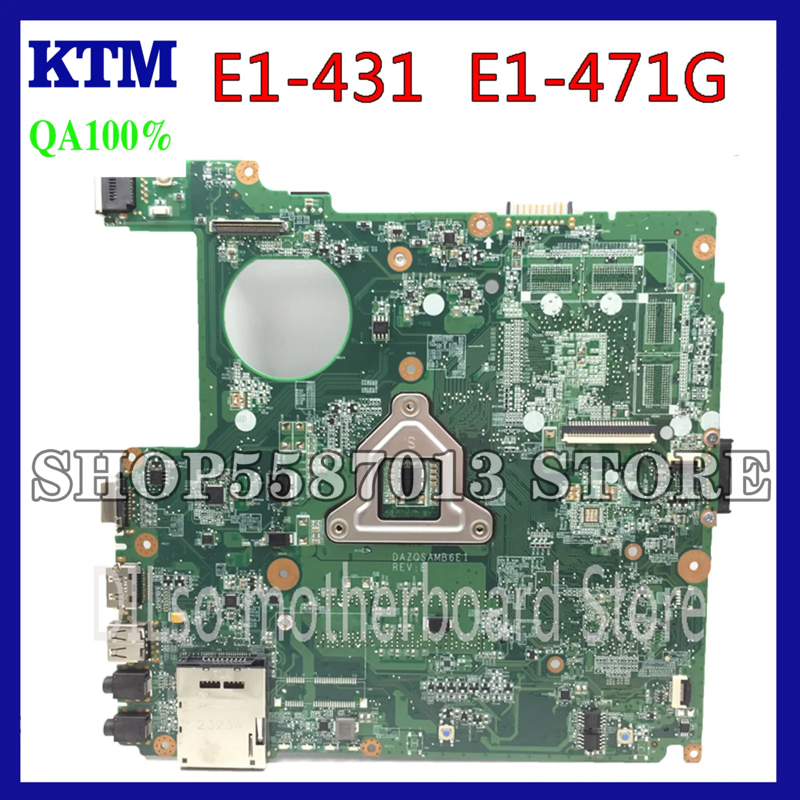 

KEFU E1-471G DAZQSAMB6E1 Motherboard For ACER Aspire E1-431 E1-471 V3-471 Laptop Motherboard HM77 original Test Motherboard