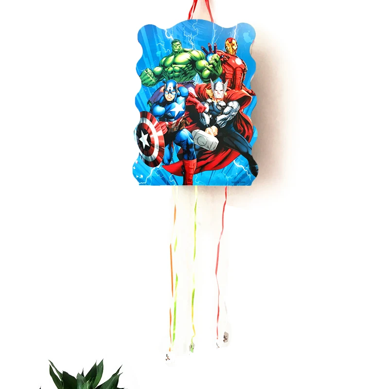 40*30 см Мстители вечерние принадлежности Бумага Pinata одноразовые мультфильм тема, детский душ Дети День рождения супергероя вечерние украшения
