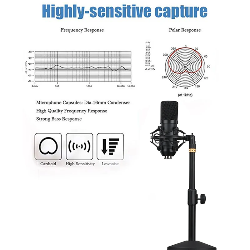 Для ПК компьютера ноутбука YouTube USB конденсаторный микрофон Gameing Профессиональный