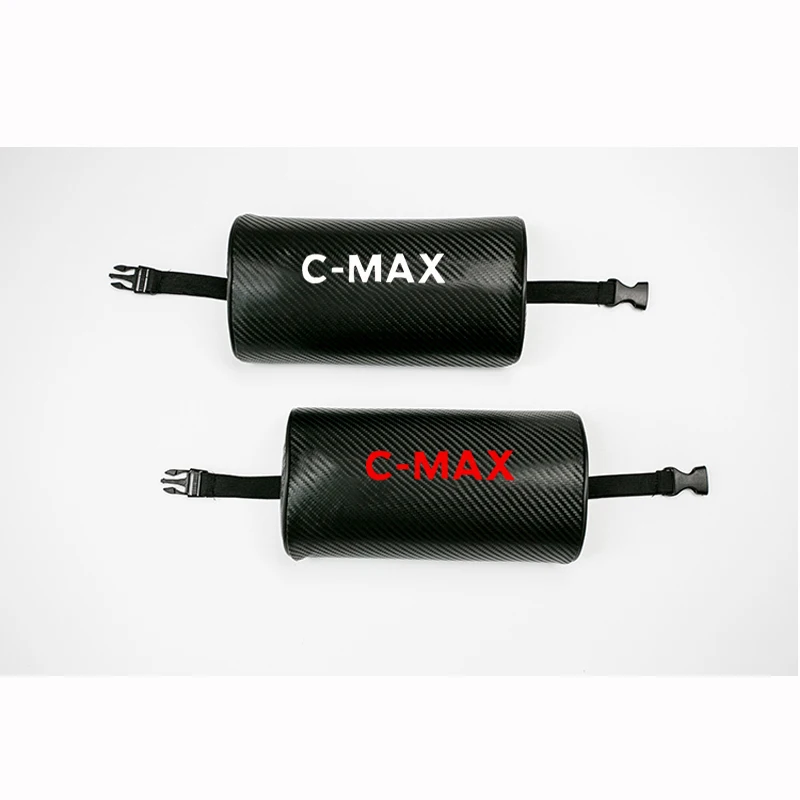 Автомобильная подушка из искусственной кожи с текстурой углеродного волокна для