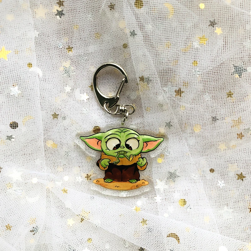 Йода детские игрушки Рюкзак Висячие ювелирные изделия Акриловые брелок с