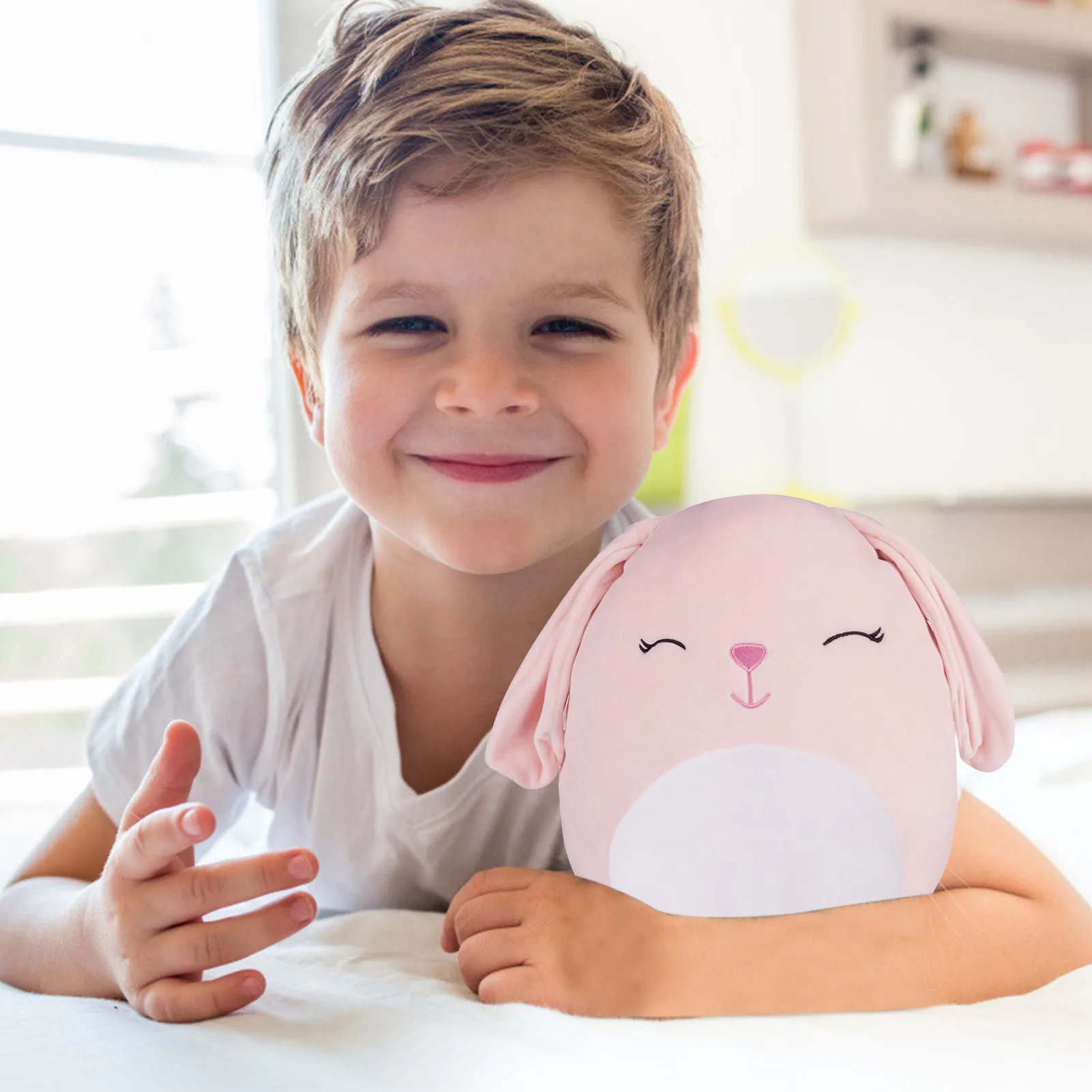 

3D Cute Plush Doll Rabbit Pillow Soft Plush Toys Cartoon Sleeping Stuffed Pillow Doll Soft Animal Cushion Stuffed Doll Toy Gifts