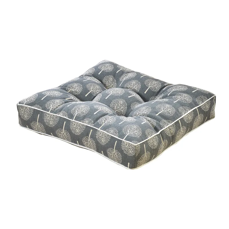 Квадратная подушка Pouf татами напольные подушки льняная хлопковая подушка на сиденье Подушка японские татами подушка 45x45 - Цвет: Color C