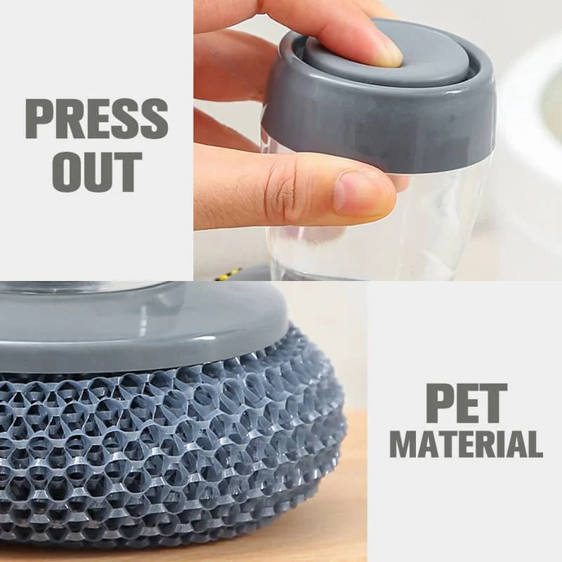 

Multifunctional Pressing Cleaning Brush Sponge Tiles Brush Hot Sale Magic Strong Decontamination Bath Brush Kitchen Clean Tools