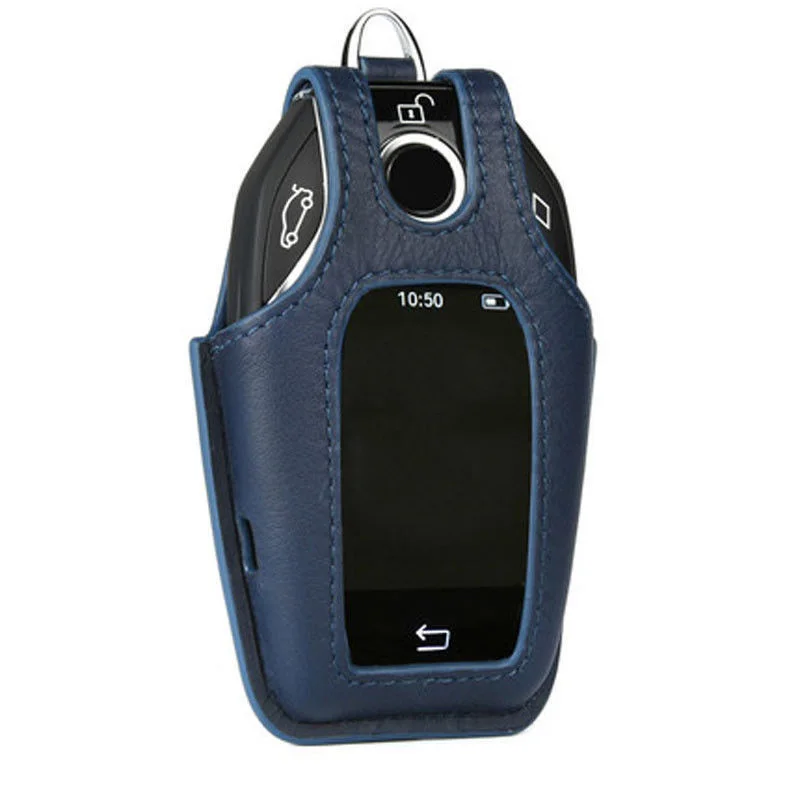 

Hot sale Leather Case Remote Key Fob Cover Bag For BMW Display G11 G12 2016 2017