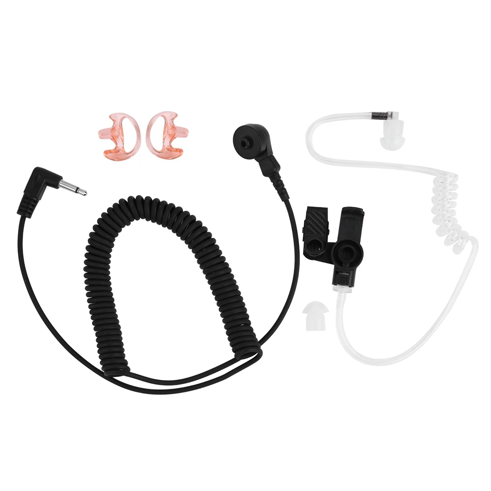 3.5mm Universal Listen Only Acoustic Tube Earpiece Headset With Earmolds For Speaker Mic | Электроника
