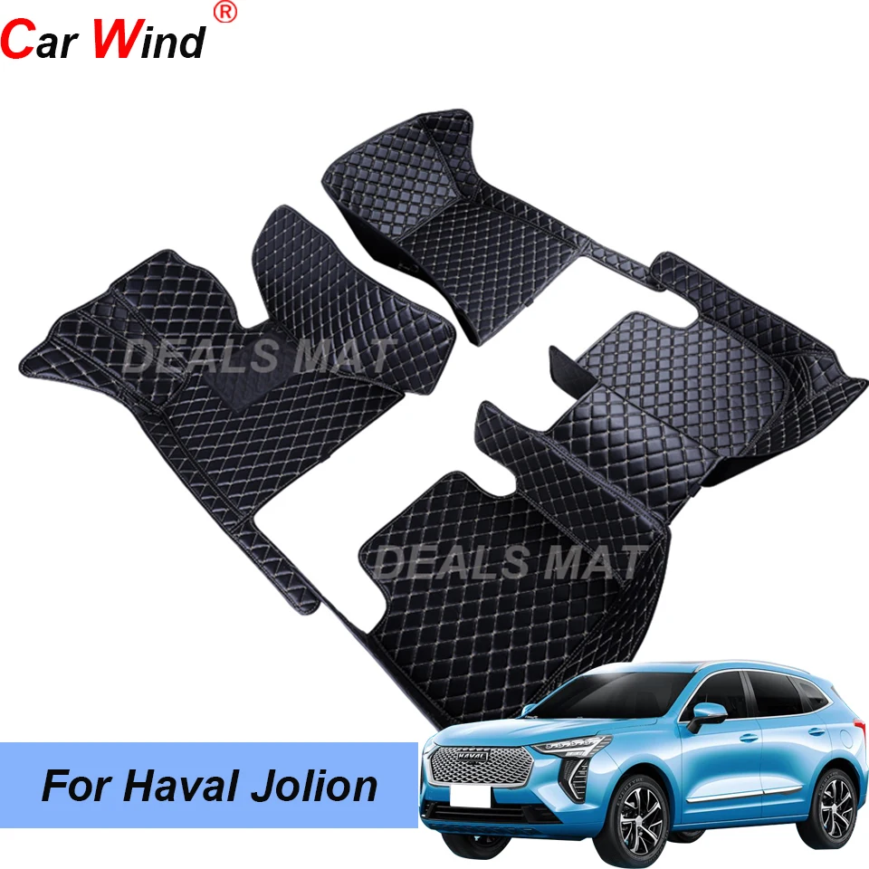 

100% Fit Auto Car Mats With Pockets Floor Carpet Rugs For Haval Jolion 2021 accessories