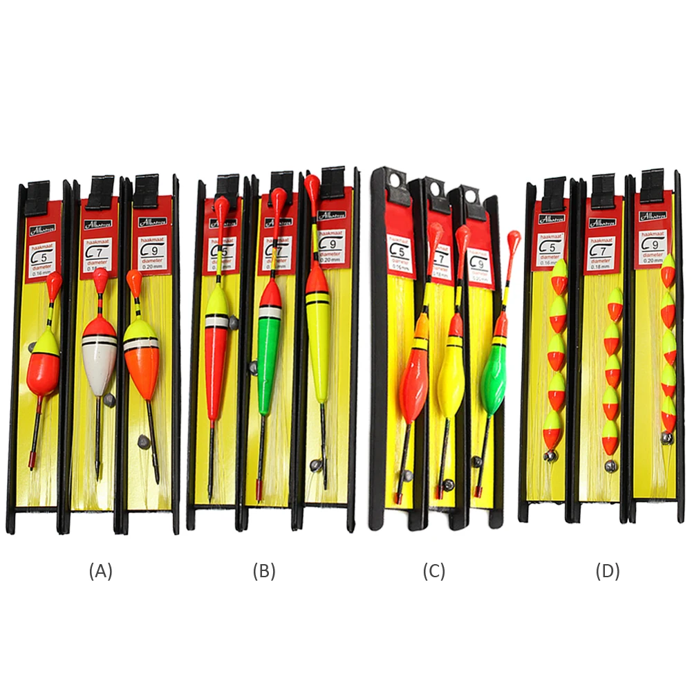 

3 шт., рыболовный поплавок, с крючком