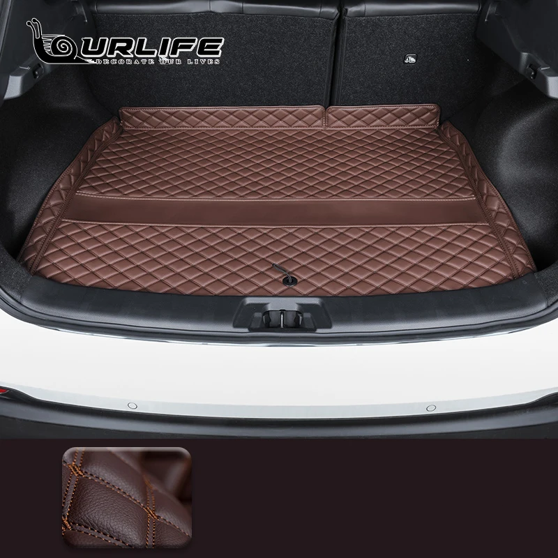 Кожаные Коврики для заднего багажника автомобиля стильные анти-грязные