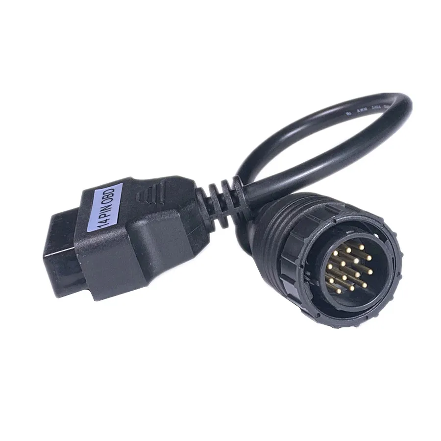 High Quality Full 14Pin to 16Pin for OBD2 Cable Adapter Diagnostic Connector full 14pin | Автомобили и мотоциклы