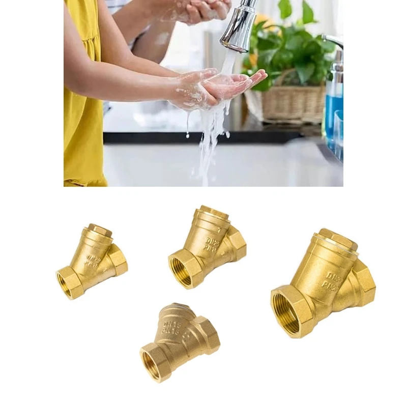 

Q1JB Female Thread Y Shaped Brass Strainer Filter Connector Y Strainer Brass Online Filter Pipe Fittings Adaptor Connector