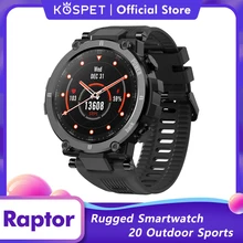 KOSPET Raptor Rugged Smartwatch Men Outdoor Sport Smart Clock Fitness Tracker Waterproof Smart Watch For IOS Xiaomi Android