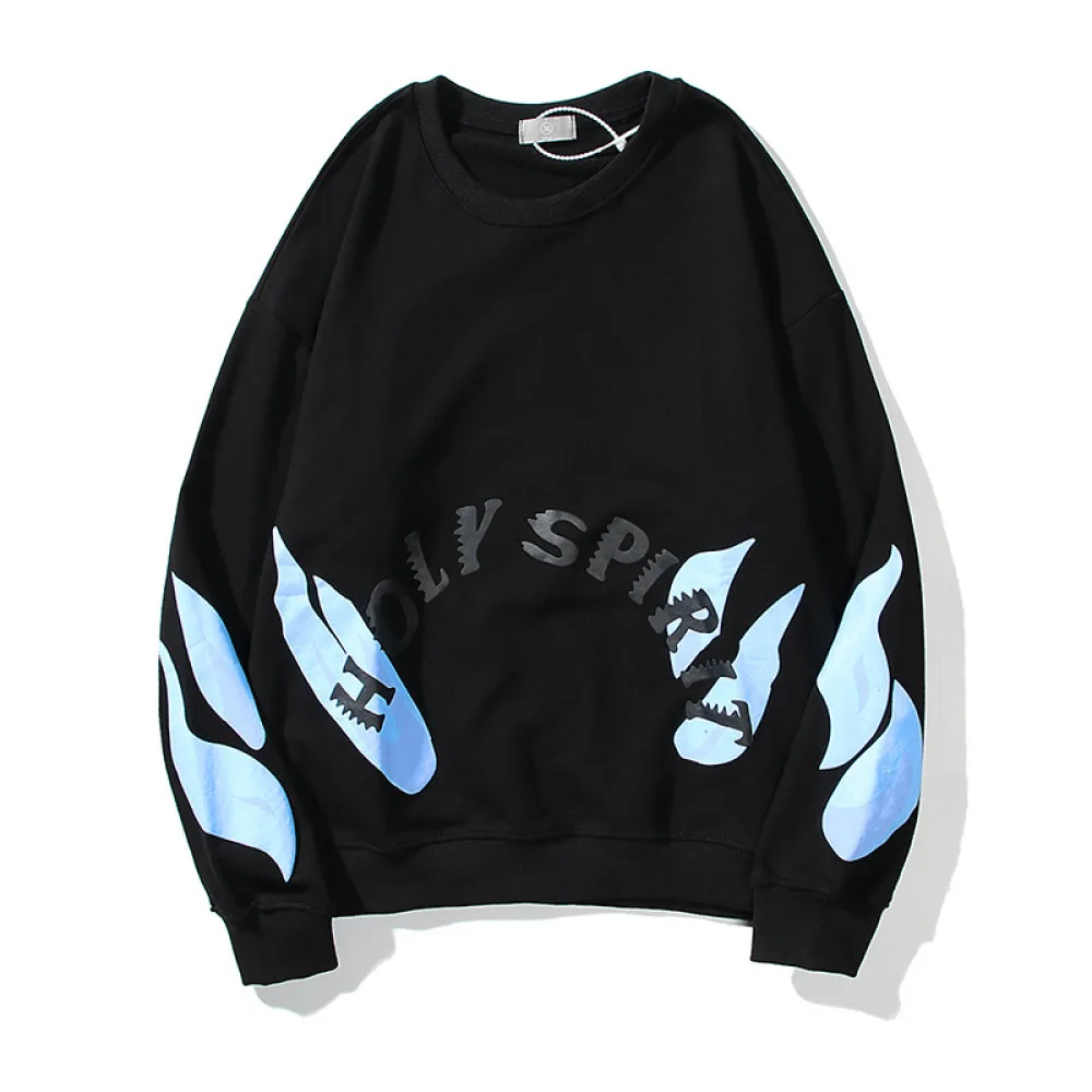 

Kanye West Flame Retro Stranger Things Terry Hoodies Men and Women O Neck Streetwear Oversize Sweatshirt Harajuku Loose Hoody