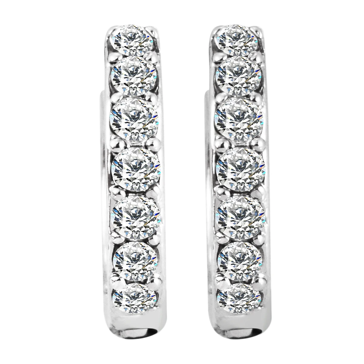 Роскошные новые 2019 серьги-кольца свадебные ювелирные изделия посеребренные