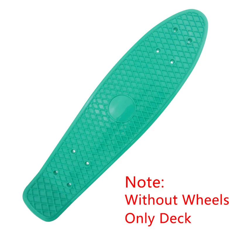 22.5X 6 дюймов скейтборд пластиковая Рыба Банан доска для катания на коньках доски