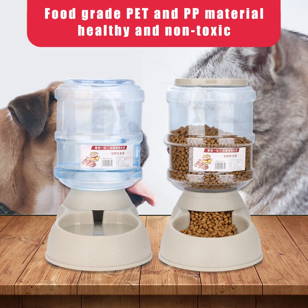 

3.75L Pet Automatic Feeder Dog Cat Drinking Bowl For Dog Water Drinking Cat Feeding Large Capacity Dispenser Pet Cat Dog