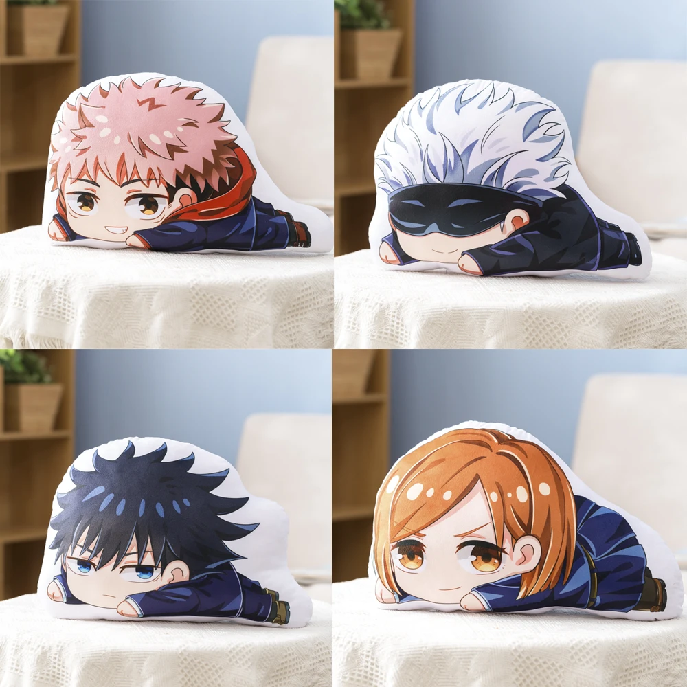 

Anime Jujutsu Kaisen Cosplay Plush Toy Gojo Satoru Yuji Itadori Fushiguro Megumi Kugisaki Nobara Figure Pillow Stuffed Doll Gift