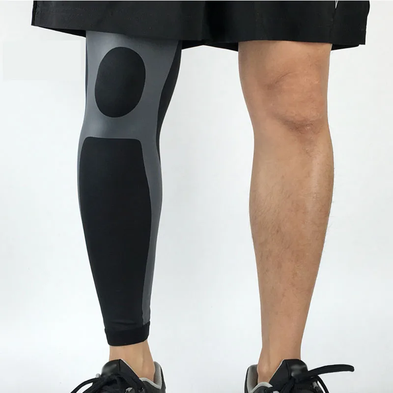 Gray Tcare 1 шт. компрессионные наколенники для спорта, бега, баскетбола, обезболивания голени колена, улучшения кровообращения - Цвет: Gray