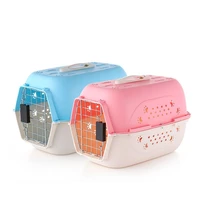 pet kennel travel pet carrier easy assembly with front door featuring secure side clip construction breath dog carrier transport