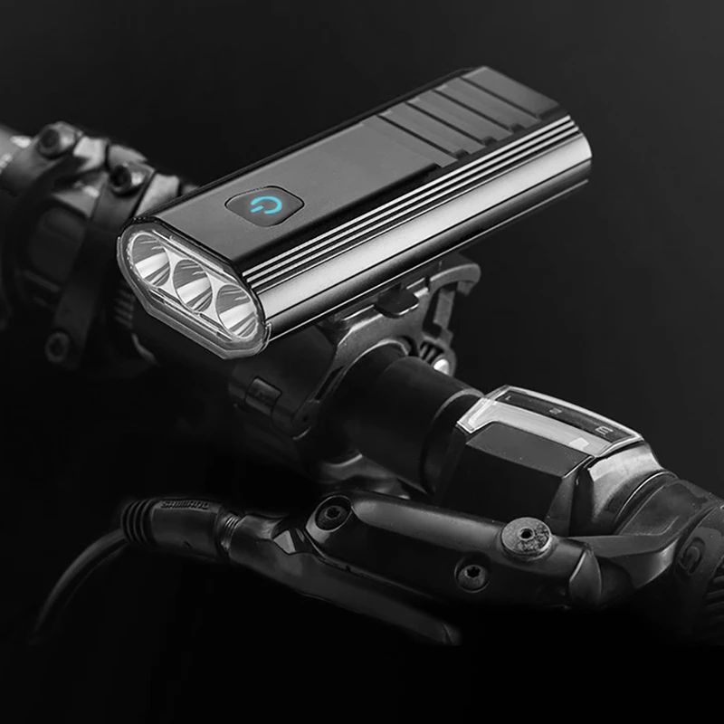 

3 LED Bike Light Kit USB Bicycle Headlight IPX6 Waterproof Bike Front Light 2 Holder Mount Cycling Flashlight