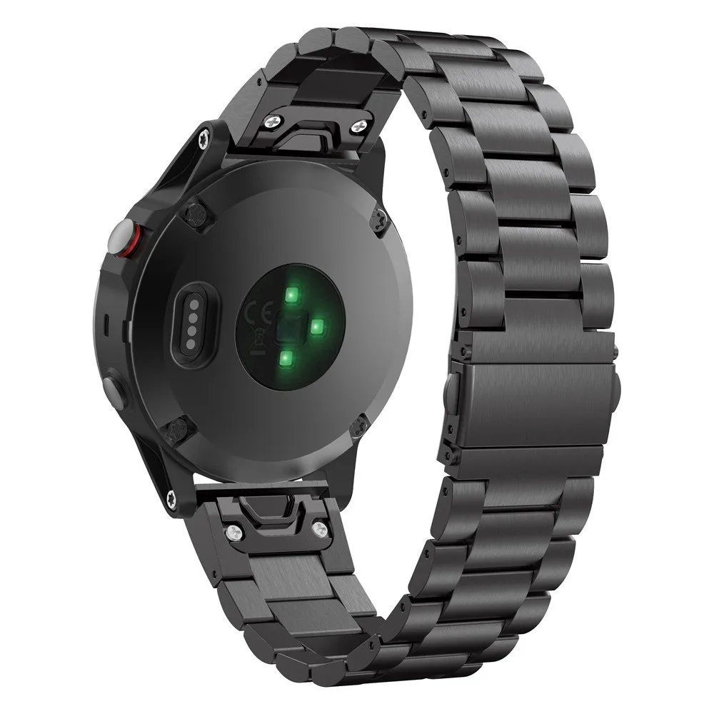 26 22 мм Quick Release Easy Fit нержавеющая сталь наручный ремешок для часов, ремешок для наручных gps-часов Garmin Fenix 5x, 5 Plus 3 3HR S60 D2 Mk1 Смарт-часы