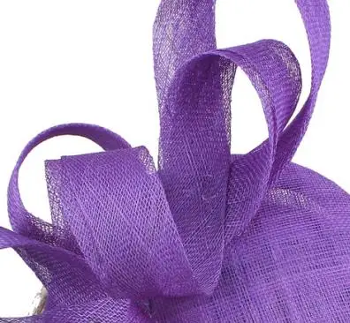 Новинка, 4 слоя, sinamay, вуалетки, millinery, женские, вечерние, для чаепития, головные уборы, женские, свадебные, для свадьбы, головной убор, модный, для случая - Цвет: iris