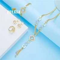 2020 july new design caftan wedding jewelry set for women fashion jewelry set copper high quality jewelry set