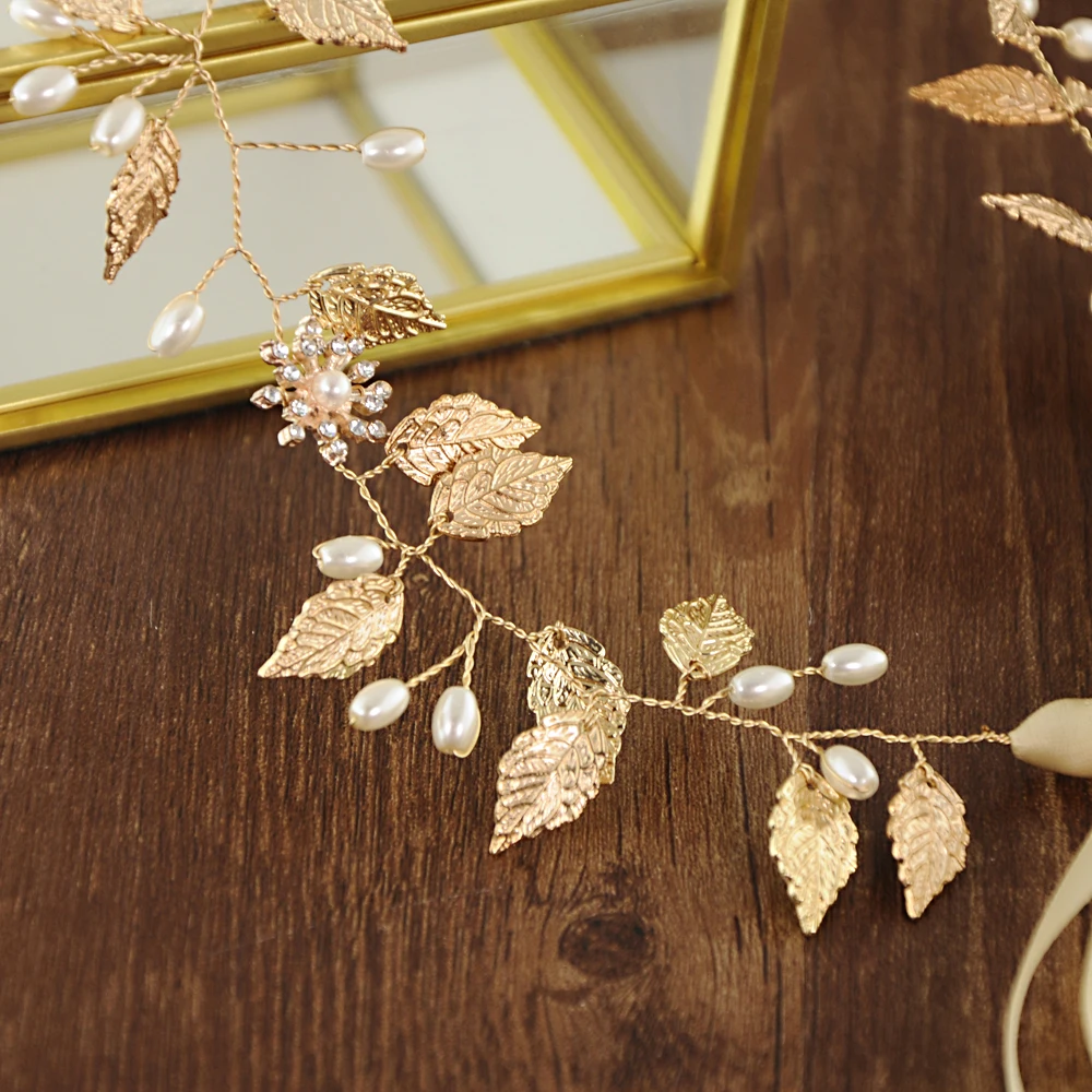 ZMSH110 Быстрая доставка Аксессуары для свадебного Пояса Золотые листья и сплав